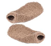 VALICLUD 2 piezas Guantes Exfoliantes de Baño Guantes Masajeadores Corporales de Vegetal Suave para Exfoliar y Limpiar Color Marrón