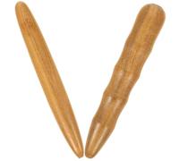 VALICLUD 2 piezas Herramientas de Masaje de Madera Varillas de Acupresión Multifuncionales para Pies Manos y Cuerpo Bastones de Madera Resistentes y Ergonómicos para Relajación y Alivio