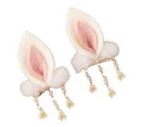 VALICLUD 2 Piezas Horquilla Con Orejas De Conejo Oreja De Conejo Peludo Pasadores De Pelo De Conejo Accesorios Para El Cabello De Las Niñas Pinzas Para El Cabello De Pulpo Conejito Felpa