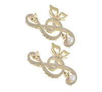 VALICLUD 2 Piezas horquilla Lindo broche para el cabello claw hair clips linda garra de pelo garra de pelo antideslizante para niñas soportes para garras de pelo aleación Plata