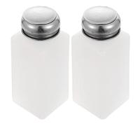 VALICLUD 2 Piezas Jarra De Alcohol Bomba Líquido Cuentagotas Dispensador Blanco Reutilizable