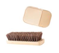 VALICLUD 2 Piezas Kit de Mantenimiento para Zapatos y Artículos de Cuero Cepillo de Pelo de Caballo y Manopla de Felpa Diseño Ergonómico para Limpieza y Protección Hogar Color Aleatorio