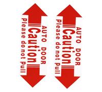 VALICLUD 2 Piezas Pegatinas de Advertencia para Puertas de Coche Unidades Adhesivas Precaución para Puertas Automáticas Seguridad Anticolisión Diseño Minimalista para Evitar Daños y
