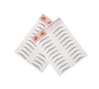 VALICLUD 2 piezas Pegatinas para Cejas Imitación Transferencia Rápida Plantillas Faciales Temporales para Hombres y Mujeres Fácil Aplicación para Cejas Naturales y Definidas