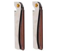 VALICLUD 2 Piezas Peine de Barba Plegable de Acero Inoxidable para Hombres Peine de Bolsillo Multifunción Cuidado de Barba y Bigote para Peinado