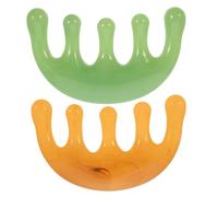 VALICLUD 2 Piezas Peine De Masaje Cuero Cabelludo Cabello Cerda Peine De Relajación Peine De Anchos Peine Ancho Peine Rascador Peine De Acupuntura Resina