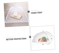 VALICLUD 2 Piezas Plegable para Alimentos Malla y Antipolvo Protector Transparente para Cocina y Fiestas Diseño Decorativo y Funcional