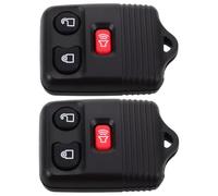 VALICLUD 2 Piezas Reemplazo Mando Distancia Botones para Carcasa de Plástico Transmisión Señal Fuerte y Portátil para Vehículos sin Llave