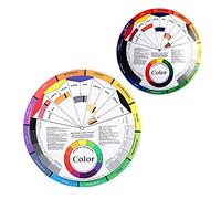 VALICLUD 2 Piezas Rueda de Color de Maquillaje y Uñas Tablero de para Mujeres Guía Creativa de Combinación para Aprendizaje de Maquillaje y Uñas