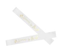 VALICLUD 2 Piezas Sash para Embarazadas Elegante Blanco con Letras Doradas Kit para Shower y Sesión de Maternidad Decoración para Futuras Mamás Fiestas y Fotos