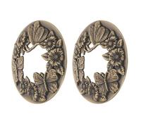 VALICLUD 2 Piezas Tapa para Vela de Metal con Diseño Floral de Cubierta Protectora para Quemado Uniforme y Reducción de Hollín Accesorios Decorativos Retro para Tarros de Velas Aromáticas