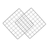 VALICLUD 2 Piezas Unidades Paneles Cuadrados de Rejilla de Alambre para Exhibición de Fotos Estantes de Pared Resistentes y Antióxido para Decoración y Almacenaje Dormitorio Cocina Baño y