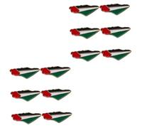 VALICLUD 2 Series Broche De Bandera Solapa De La Bandera Nacional Pañuelo Insignia De La Bandera Del País Alfiler De Orgullo Patriótico Papelera Póster Banderín Aleación De Zinc 6 Piezas*2
