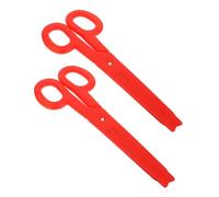 VALICLUD 2 Tijeras Gigantes Accesorio Esencial de Plástico Rojo para Disfraces de para Fiestas y, Adecuado para y Divertidos