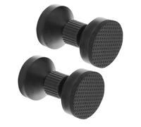VALICLUD 2 Topes para Cabecero Ajustables, Estabilizadores de Cama Antivibración Negros, Tamaño Medio (5.9-6.7 Cm), Herramienta para Evitar Movimientos y Ruidos en Muebles, Uso en Hogar