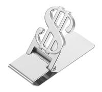 VALICLUD 2 Uds Clip De Cambio De Dinero Abrazadera De Billete De Acero Inoxidable Clip De Dinero Portátil Clips De Papel De Oficina Clip para Oficina Clip De Dinero De Acero Inoxidable