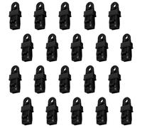 VALICLUD 20 Abrazaderas de Nylon para Toldos y Lonas de Camping, Clips Resistentes y Fáciles de Instalar para Fijación Firme en Actividades al Aire Libre