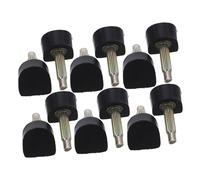 VALICLUD 20 Pares Protectores Tacón U Forma Negro Tapones Reparación Tacones Silenciosos Antideslizantes para Tacones y Anchos Cubiertas Duraderas para Caminos Irregulares