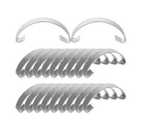 VALICLUD 20 Pestillos de Acero para Puertas de Jaulas de Gallinas Ganchos Fijos Multiusos de 45 Mm para Jaulas de Aves de Corral Clips Resistentes para Gallineros y Domésticas