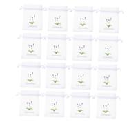 VALICLUD 20 Piezas Bolsitas de Lavanda de Malla con Cordón de Sacos Vacíos de Organza para Almacenaje y Aromatización Bolsas de Transpirable para Armarios y Especias Bolsos Multiuso para