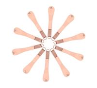 VALICLUD 20 Piezas Espátulas Cosméticas de Metal Zinc Aleación Aplicador Facial Crema Cuidado Multiuso para Cremas Ojos Rostro Higiene Profesional Elegante Rosa