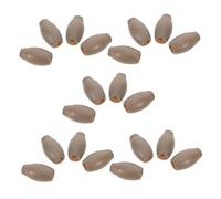 VALICLUD 20 Piezas Pomos de Cuerda para Cortinas de Madera Maciza Diseño Oliva Ergonómico Tiradores para Persianas Romanas Accesorios para Reemplazo de Tiras de Cortinas