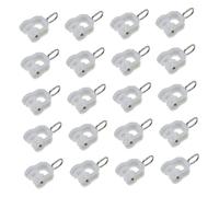 VALICLUD 20 Piezas Ruedas para Cortinas Poleas Resistentes para Rieles Rectos y Curvos Deslizadores Fiables para Sistemas de Cortinas Accesorios Duraderos para Colgar