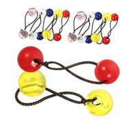 VALICLUD 20 Piezas Sujetadores de Coleta Elásticos con Bolas Dobles Accesorios Coloridos Peinados de Niñas Perfectos Decorar y Combinar Diversas Ocasiones