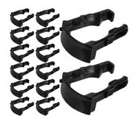 VALICLUD 200 Abrazaderas en U Negras para Tubo y Línea de Combustible de Automóvil Clips Aplicables para Filtro de Combustible 200 Piezas para Reparación y Mantenimiento Automotriz