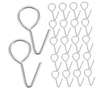 VALICLUD 200 Piezas Ganchos para Asiento de Coche Clips de Fijación de Tapicería Acero Inoxidable Accesorios Interiores para Organizar Ropa y Bolsas Vehículos Color Plateado