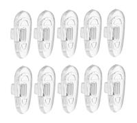 VALICLUD 200 Piezas Unidades Almohadillas de Silicona para Gafas Almohadillas Nasales Reemplazables Transparentes para Puente de Nariz Antideslizantes y Transpirables para Gafas de Sol y