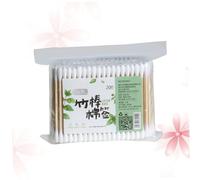 VALICLUD 200piezas Hisopos De Algodón De Bambú Hisopos De Doble Punta Para Limpieza y Desmaquillaje De Multifunción Para Maquillaje