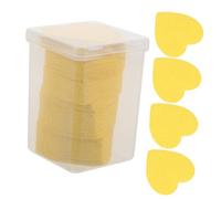 VALICLUD 200piezas Quitaesmalte De Algodón Forma De Corazón Discos Para Manicuras Caseras y Salones De Uñas Herramienta De Preparación De Uñas y Pestañas