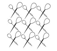 VALICLUD 20juego Agujas para Pasar el Pelo Herramienta para Peinar Bucles Adecuado para Uso Doméstico y Escolar Diseño Clásico para Trenzar Cabello