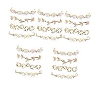 VALICLUD 20piezas Hebillas Para Zapatillas Clips De Zapato Diseño De Perlas Forma De y Lazo Metálico Accesorios Para Mujer y Adolescentes Decoración Casual Para Sneakers