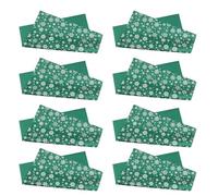 VALICLUD 20piezas Papel de Obsequio Navideño Verde Copos de Gigante Reversible Doble Cara para Fiestas Navideñas y Escenas Invernales