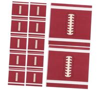 VALICLUD 20piezas Servilletas De Fútbol Desechables Decorativas Para Fiestas Navideñas Temática De Fútbol Color Marrón Para Mesa y Postres Para Invitados Deportivos