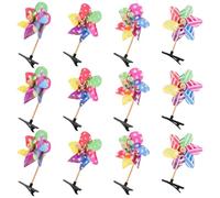 VALICLUD 24 Pasadores Pelo Forma de Molinete, Horquillas Pequeñas para Niñas, Accesorio Cabello Creativo en Plástico Resistente, Adecuado para Fiestas y Uso Diario Estilo Varios estilos