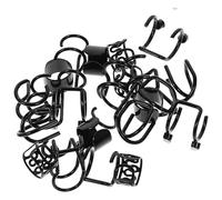 VALICLUD 24 Piezas orejeras puños anillos en la nariz pendiente de dragón pendientes no perforantes arete hair topper werchristmas earloop pendientes de clip pinza para la oreja Metal Black