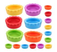 VALICLUD 24 Vasos de Silicona para Alimentar Reptiles Pequeños Soporte Giratorio Entre Comida y Agua, Fácil Limpieza, Ideales para Terrarios y Tanques de Geckos