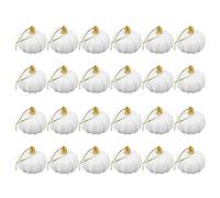 VALICLUD 24pcs Hanging Pumpkin Decorations Mini Orange Ornaments with Strings for Thanksgiving, Halloween, 2.16 Inch