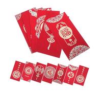VALICLUD 24piezas Rojo Carácter de Bendición Festival de Primavera Bolsillo para Guardar Dinero Suerte para Bodas y Cumpleaños Unidades