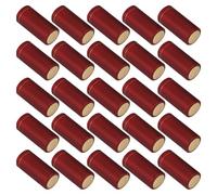 VALICLUD 25 piezas Unidades Cápsulas Termorretráctiles para Botellas de Vino con Lengüeta Fácil de Quitar Película Flexible para Sellado Ajustado Material Plástico Ecológico Accesorio para