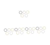 VALICLUD 25piezas Anillos y Pendientes Inoxidable Joyería De Piercing Falsa para Mujer Diseño y para Ocasiones Especiales Cumpleaños y