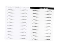 VALICLUD 2hojas Cejas Curvas Pegatinas Cejas Parche Artificiales Simulación Herramientas Maquillaje Práctica y Fácil