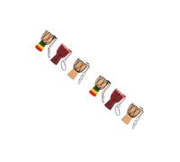 VALICLUD 2juegos Llavero De Tambor Africano Miniatura Colgante Decorativo Souvenir De Viaje De Diseño Aleatorio