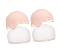 VALICLUD 2juegos Peluca de Monje Realista Calva Color Piel para Cosplay Halloween Accesorios de Maquillaje para Hombres y Mujeres para Presentaciones Escénicas