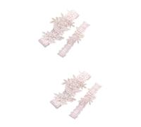 VALICLUD 2pares Encaje Floral Para Novia Ligas De Muslo Para Boda y Fiesta Accesorio Elegante Para Celebraciones Especiales