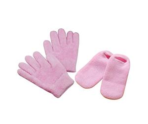 VALICLUD 2pares Guantes Exfoliantes de Gel Hidratante para Manos Secas con Infusión de Aceites Esenciales para Spa Casa y Cuidado de Manos