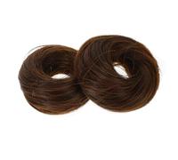 VALICLUD 2piezas Accesorios Cabello Aro Para Peluca Moño Espacial Postizo De Moño Despeinado Para Coletas Altas y Peinados Casuales